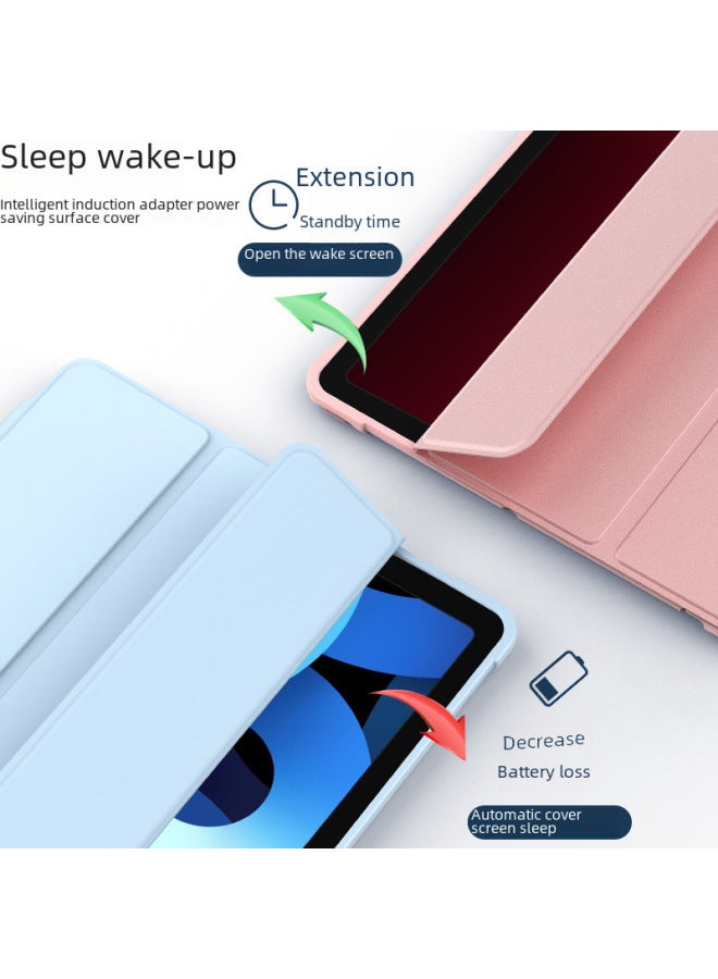 Protective Case Pen Slot For Ipad10.2 2021pro 11 Inch Silicone Air4 Soft Shell Mini6 Leather Cover-Color: ☆ 】-Applicable Model: - Image 4